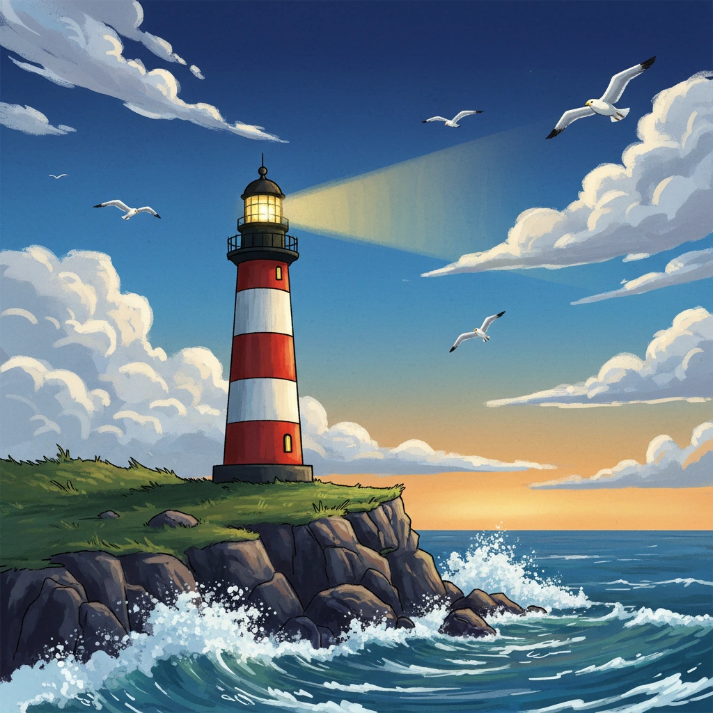 Lighthouse picture revealed in Puzzle Reveal