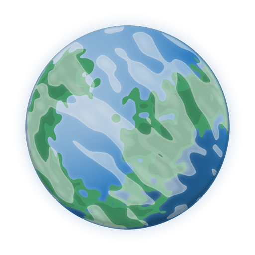 Planet artwork from Sky Jumper