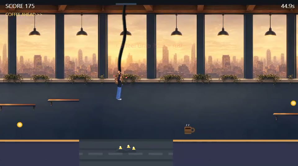 Deadline Run side-scroller gameplay, the warm-up game you play in Week 1